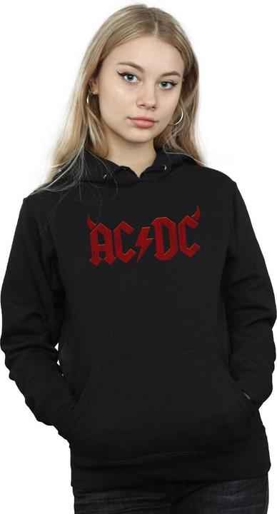 Actual product image AC/DC Womens/Ladies Horns Logo Hoodie (XL)