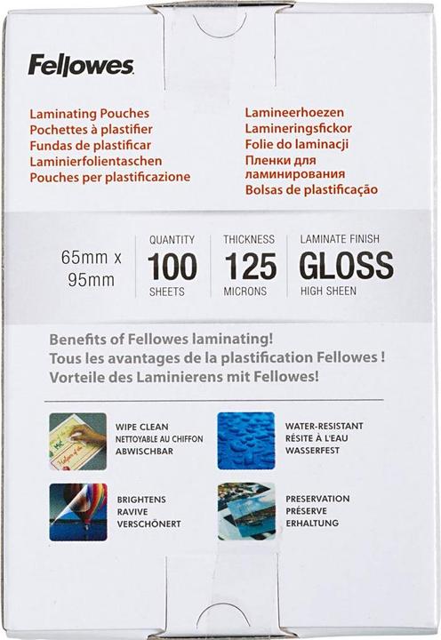 Produktbild Fellowes Capture 125 (ID-Kartenformat, 100 Stk., 125 µm)