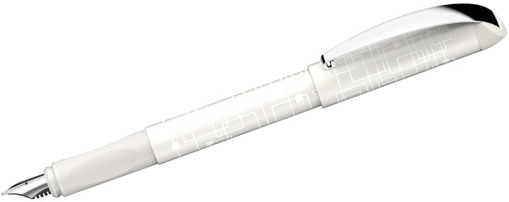 Produktbild Schneider Füllfederhalter GLAM VIP, Kunststoffkörper weiss, blaue Tinte (Elfenbein, 1 x)