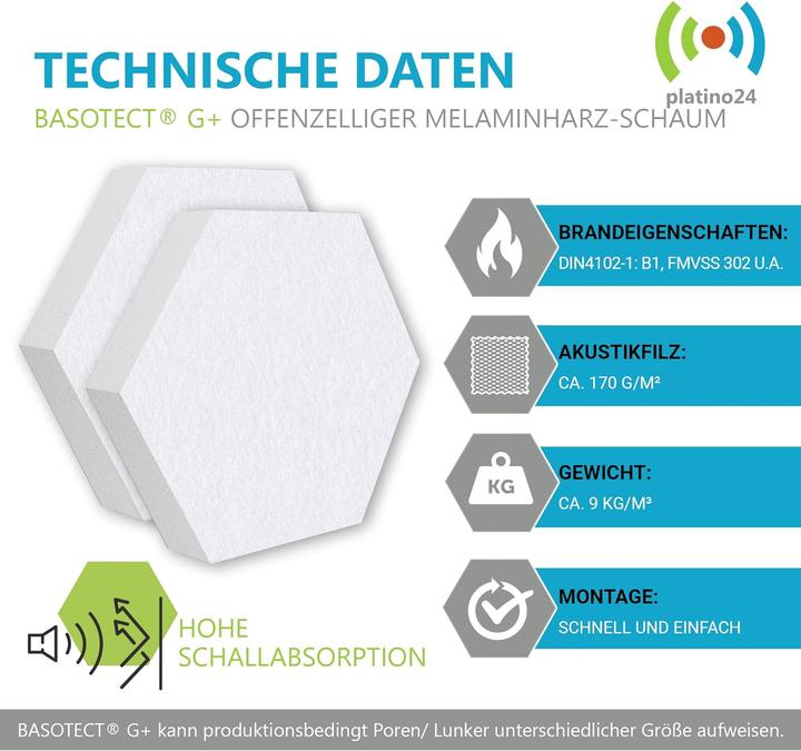 Produktbild Platino24 Schallabsorber (6 Stk.)