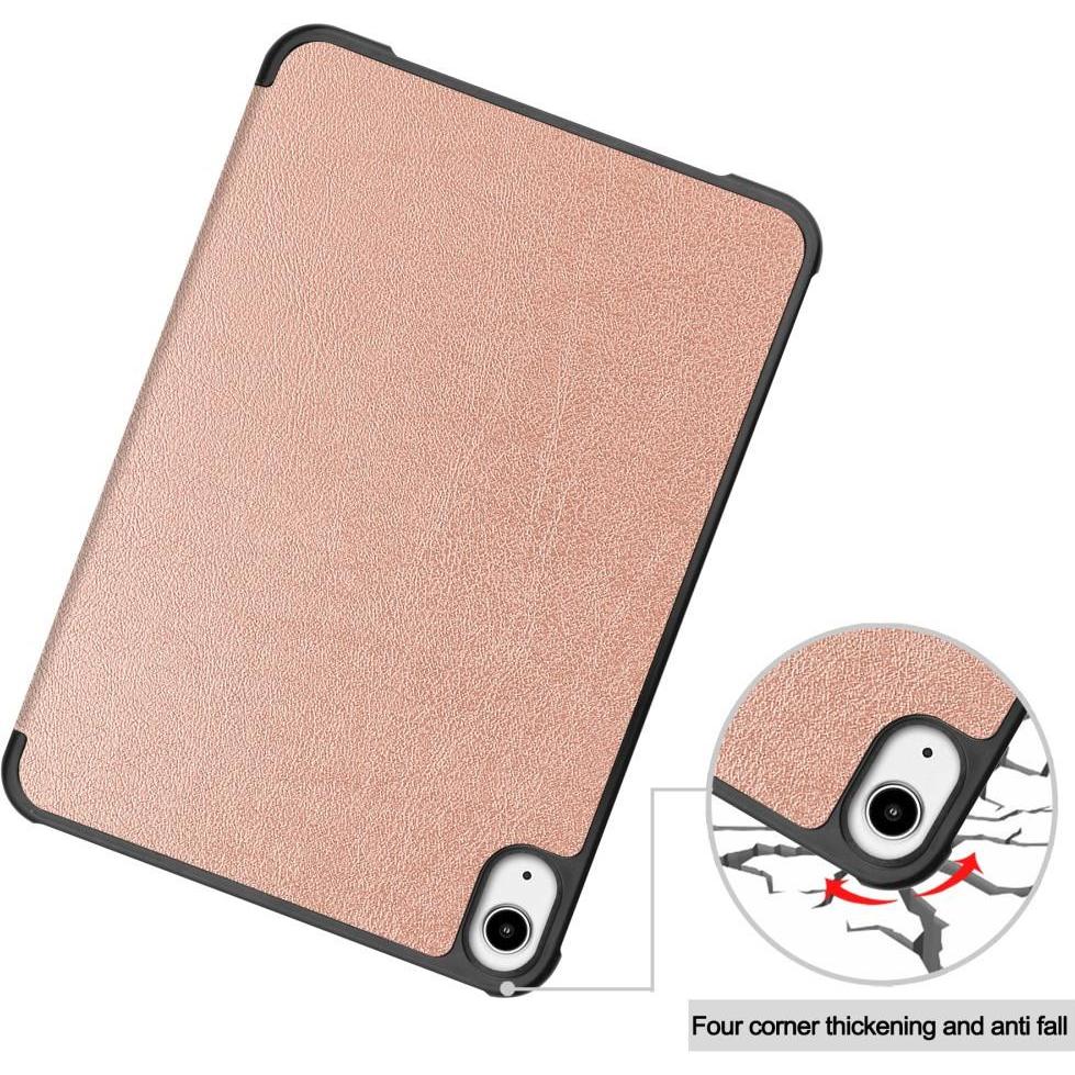 Thumbnail - Cover-Discount iPad mini 6 - Tri-fold Smart Case roségold (iPad mini 6), Tablet Hülle, Rosa