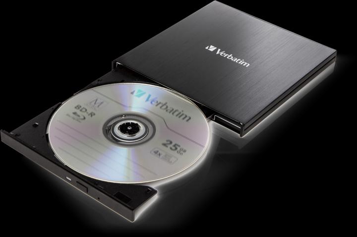 Produktbild Verbatim Slimline (Blu-ray Brenner, Blu-ray Laufwerk, CD Brenner, CD Laufwerk, DVD Brenner, DVD Laufwerk)