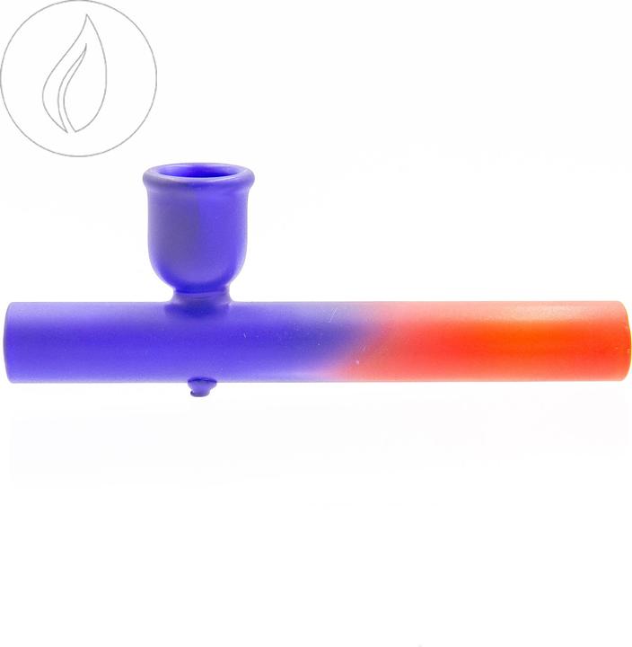 Produktbild Kulu Coloured Glass Pipe 10cm Blue Red Gradient