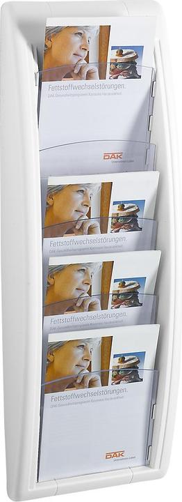 Actual product image Paperflow Brochure wall holder Quickfit, DIN A5 o. DIN 1/3 A4 (A5)