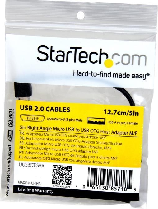Actual product image StarTech USB A – USB Micro B (0.13 m, USB 2.0)