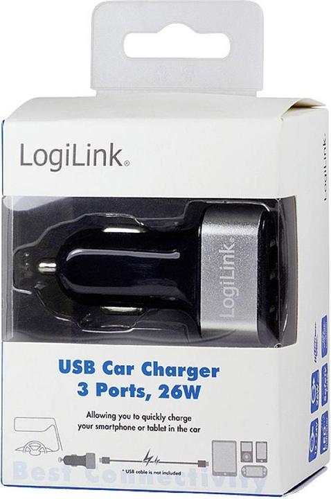 Actual product image LogiLink USB car power supply