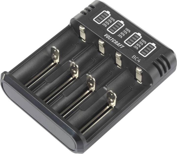 Produktbild Voltcraft BC4 Rundzellen-Ladegerät LiIon, NiMH Mignon (AA), Micro (AAA), Baby (C (1 Stk., Sub-C, AA, AAA, Ladegerät ohne Akku)