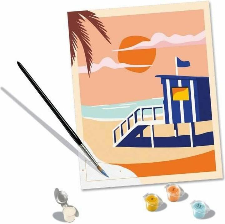 Produktbild Ravensburger CreArt - Malen nach Zahlen 23896 - Beach Cottage - ab 12 Jahren