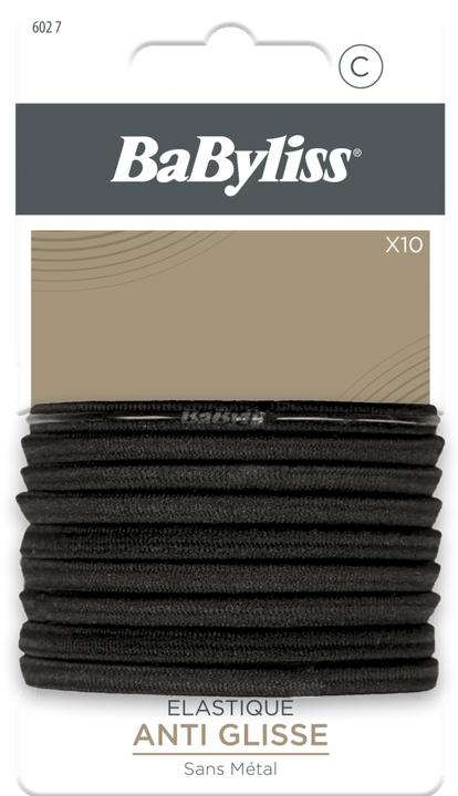 Immagine prodotto BaByliss - Haargummi Rutschfest 6mm Schwarz *10 (Elastico per capelli)