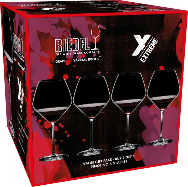 Productafbeelding Nachtmann Pinot Noir Betaal 3 Krijg 4 (77 cl, 4 Bril, Rode wijnglazen)