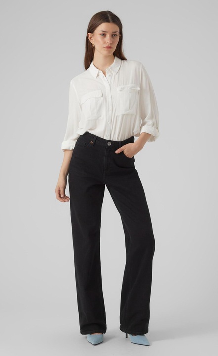 Produktbild Vero Moda Vmvilma L/S Fold Up Shirt Wvn Exc Hemd (XS)
