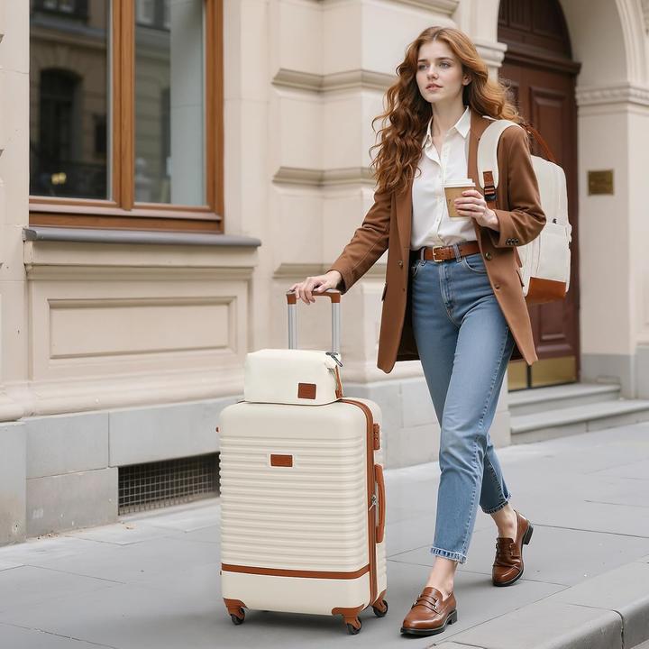 Produktbild Coolife Koffer-Trolley-Set mit TSA-Schloss (3-teilig)