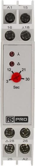 Actual product image Rs Pro Star-Delta Start Time Relay 240-415Vac