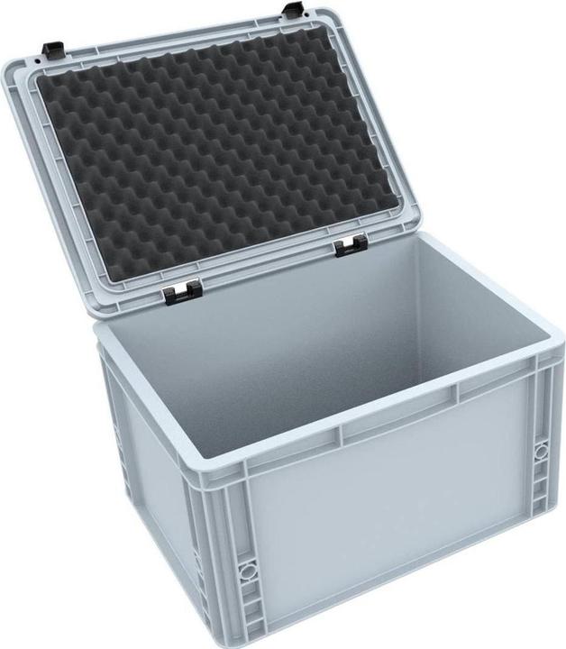 Actual product image Feldherr EB38SET - ED 43/22 HG Euro container / Euro box with hinged lid 400 x 300 x 235 mm incl