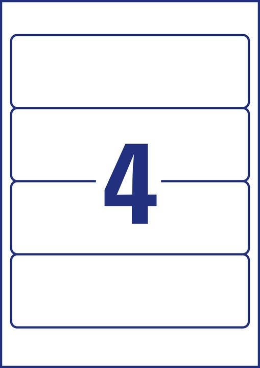 Image du produit Avery L6061-25 Étiquettes 59x192mm