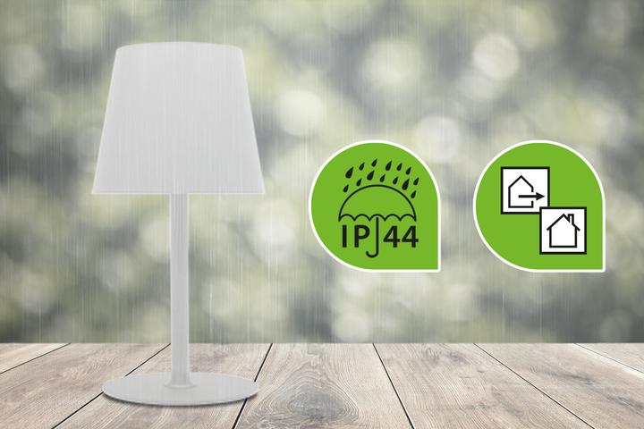Actual product image Idena LED table lamp battery white 37cm dimmable indoor and outdoor