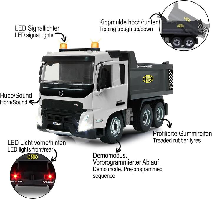 Immagine prodotto Jamara Dumper Volvo FMX Meiller 1:20 2.4GHz