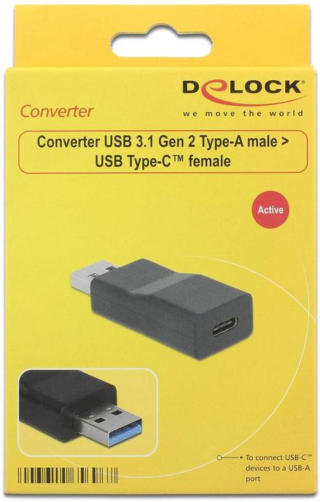 Produktbild Delock USB3.0 Adapter A-Stecker zu C-Buchse (USB Typ-C, 5.20 cm)