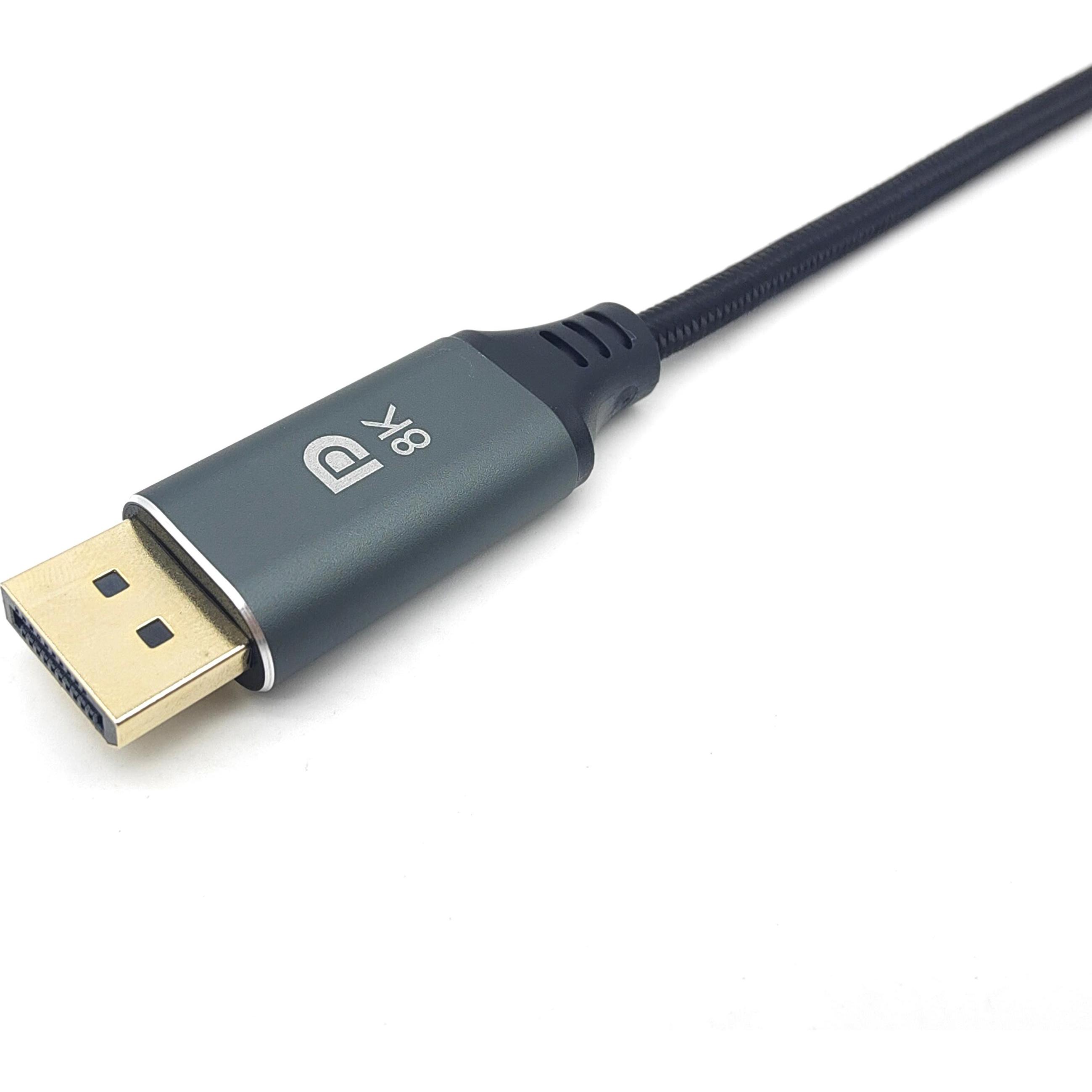 equip Adapter USB-C -> DisplayPort (USB Typ-C, 200 cm), Data + Video Adapter, Schwarz