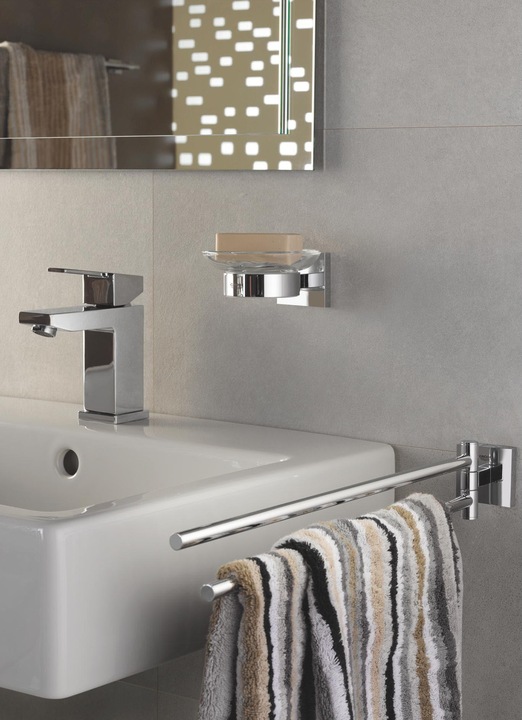 Image du produit Grohe Start Cube QuickFix porte-serviettes, 2 bras, adhésif, chromé
