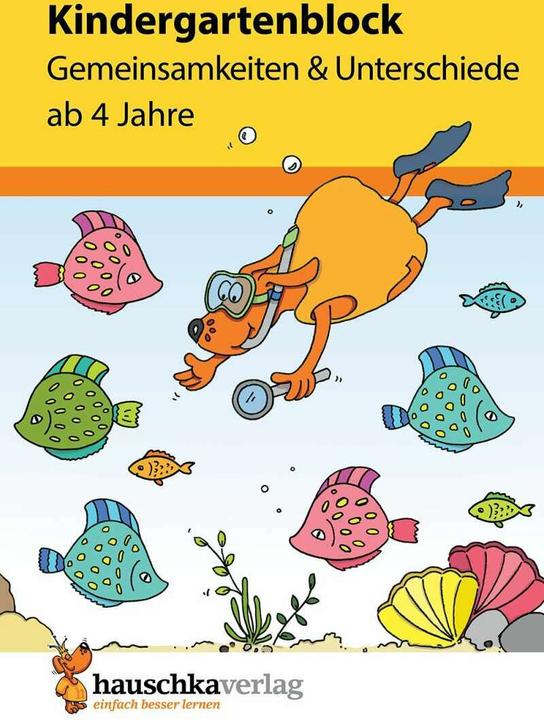 Produktbild Kindergartenblock - Gemeinsamkeiten & Unterschiede ab 4 Jahre (Deutsch, Ulrike Maier, 2018)