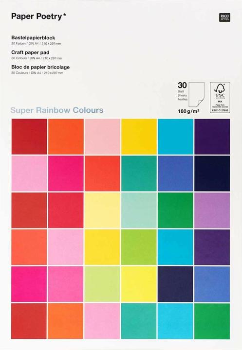 Actual product image Rico Design Construction paper (180 g/m², 30 x)