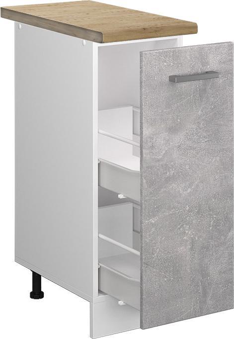 Beton, Goldkraft Eiche, Weiss