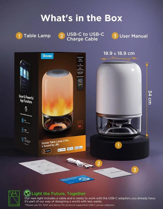 Produktbild Govee Table Lamp 2 Pro (600 lm)