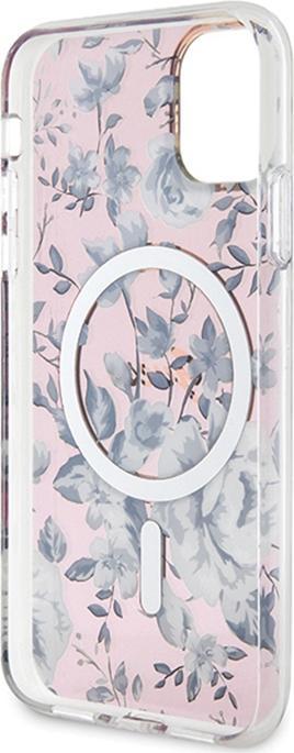 Immagine prodotto Guess GUHMN61HCFWSP Custodia rigida iPhone 11 / Xr 6,1" różowy/rosa Flower MagSafe (Apple iPhone 11)