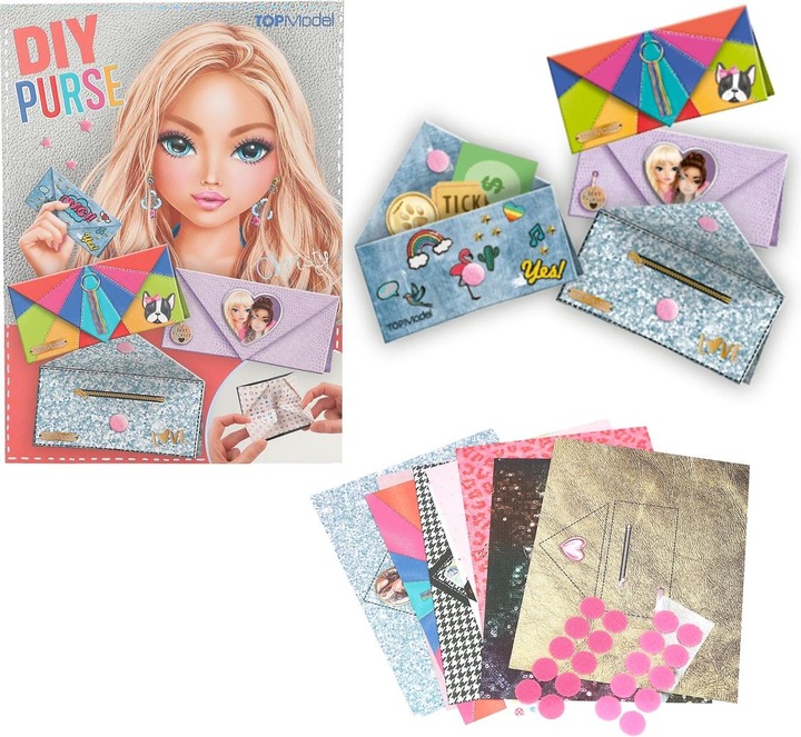 Produktbild Magni Depesche TOPModel Kreativ Set Papierumschlag falten 0,5x15,3x20cm 20 selbstklebende Klettverschlüsse