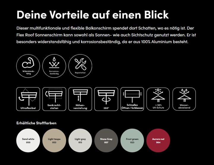 Produktbild Suncomfort by Glatz Flex Roof (1.95 m)
