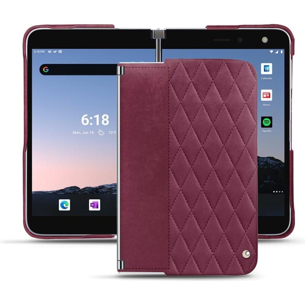 Noreve Lederschutzhülle (Microsoft Surface Duo 2), Smartphone Hülle, Violett