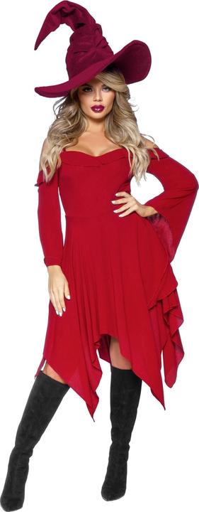Produktbild Leg Avenue Dunkelrotes Trägerkleid mit Trompetenärmeln (L)