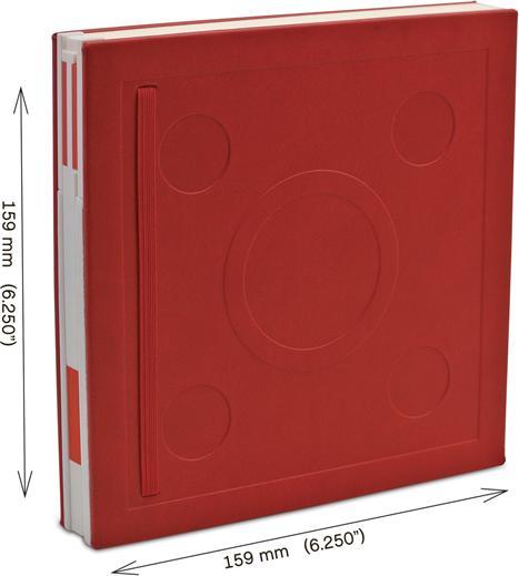 Image du produit LEGO Carnet de notes verrouillé avec stylo gel rouge (Blanc)