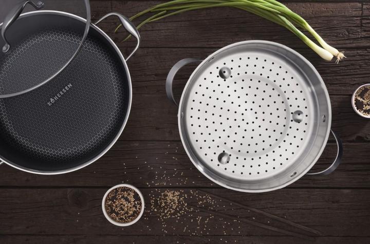 Image du produit Kohersen Garnek z powłoką DIAMOND Black Cube z funkcją gotowania na parze (28 cm  8 3l) (28 cm, Casserole, Acier inoxydable, Aluminium)