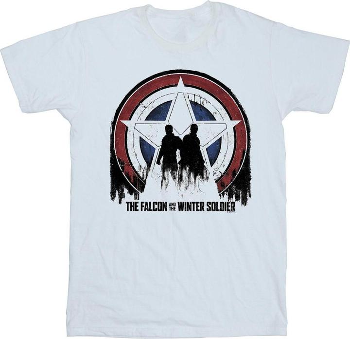 Immagine prodotto The Falcon And The Winter Soldier Star Silhouettes Maglietta Uomo (4XL)