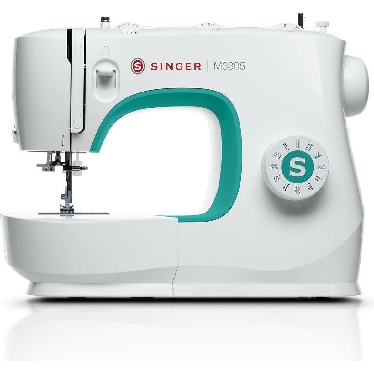 Singer M3305, Macchina da cucire, Verde, Bianco
