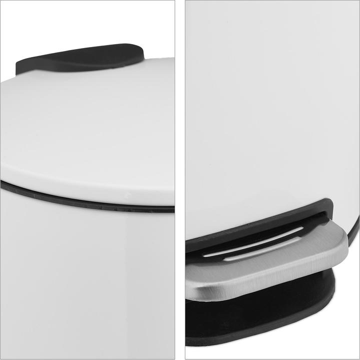Actual product image Relaxdays Bathroom Bin, Push Function (5 l)