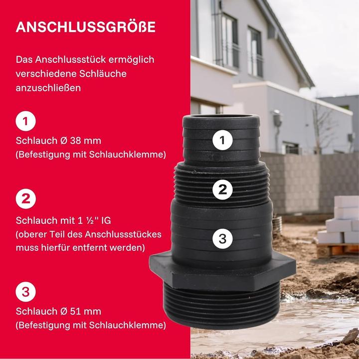 Actual product image TIP Submersible Drainage Pump with 36,000 L/H Flow, 14m Head, 2,200W, for High-Temperature Liquids (Sewage pump)