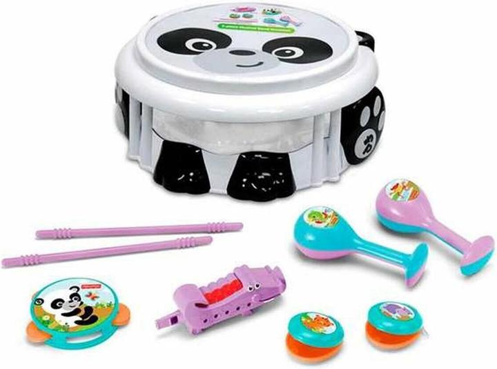 Actual product image Fisher-Price Toy Drum set Panda (Portuguese, English, Spanish, French)