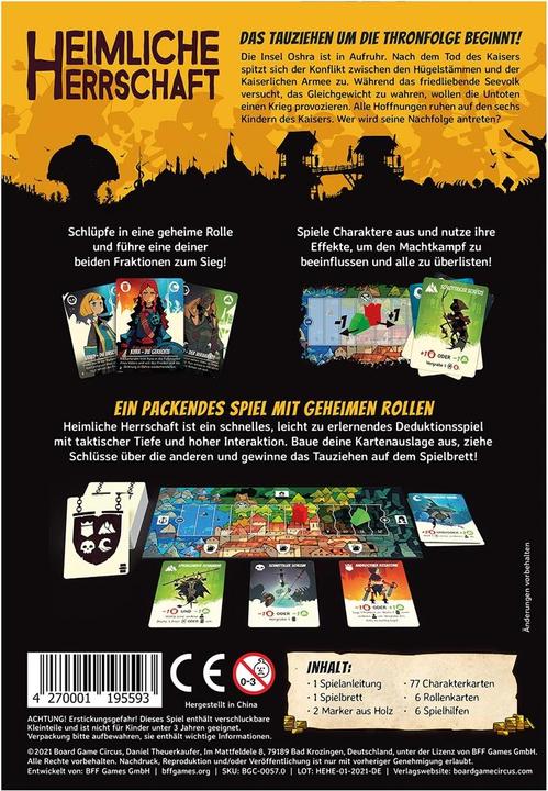 Immagine prodotto Board Game Circus Regola segreta (Tedesco)