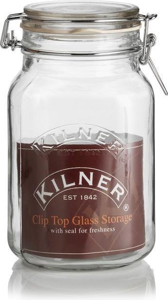Productafbeelding Kilner Vierkante pot met zwenkstop, 1,5 liter (1.50 l)