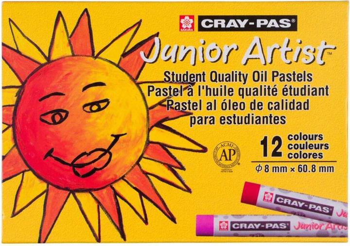 Actual product image Bruynzeel Sakura Cray-Pas Junior Artist Oil Pastel Set, 12pcs.