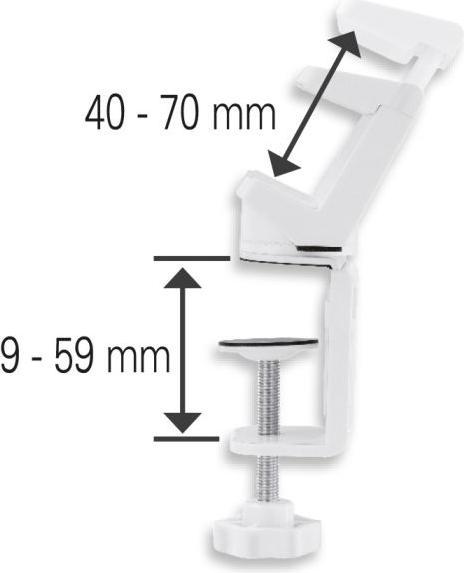 Actual product image Transmedia Clamp holder for socket strips