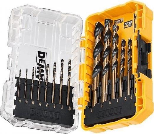 Actual product image DeWalt HSS twist drill bit set 1mm 8mm, 14 pieces, for different materials (1, 2)