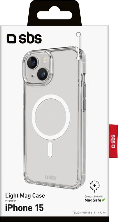 Actual product image SBS Light Mag Cover iPhone 15 tranp. (Apple iPhone 15)