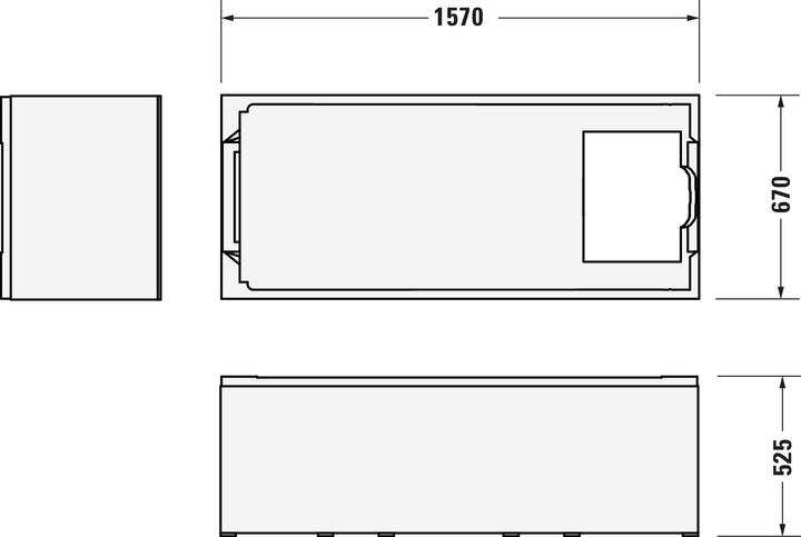 Actual product image Duravit Bathtub No 1 1 Back slopes white 1600x700mm (110 l, 160 cm, 70 cm)