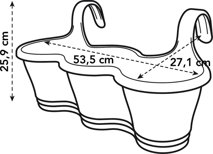 Image du produit Elho Trio de cintre facile pour la Corse (53.50 cm)