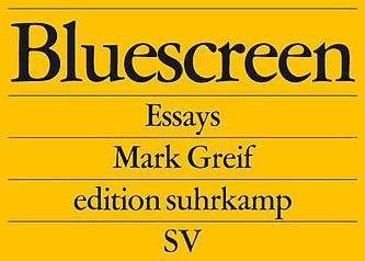 Produktbild Bluescreen (Deutsch, Mark Greif, 2011)