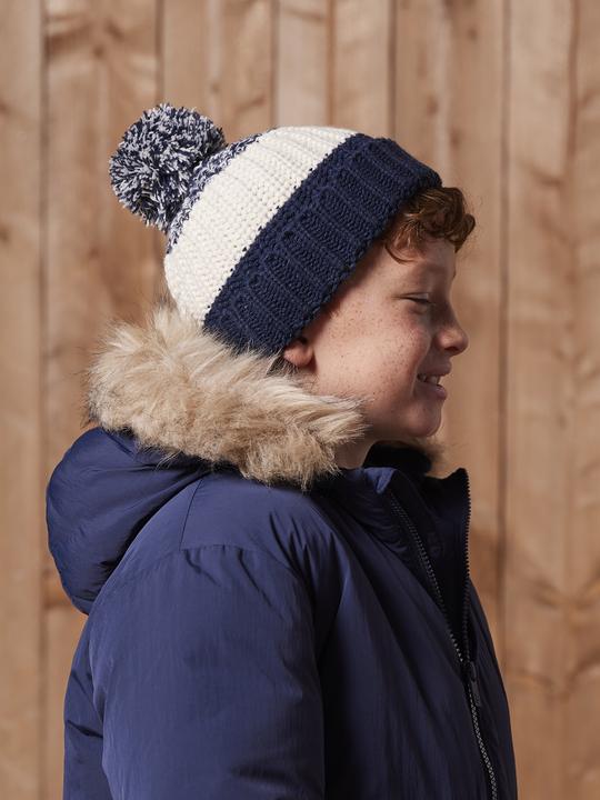 Actual product image Vertbaudet Jungen-Set: Mütze, Rundschal & Handschuhe, Colorblock (98, 86)